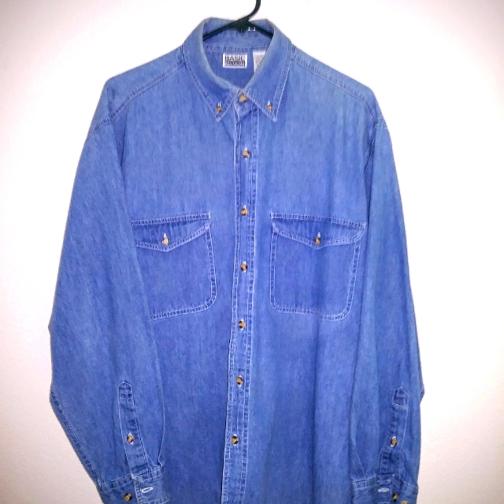 Basic Editions Men's denim shirt